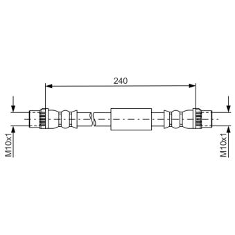 Flexible de frein BOSCH 1 987 481 666