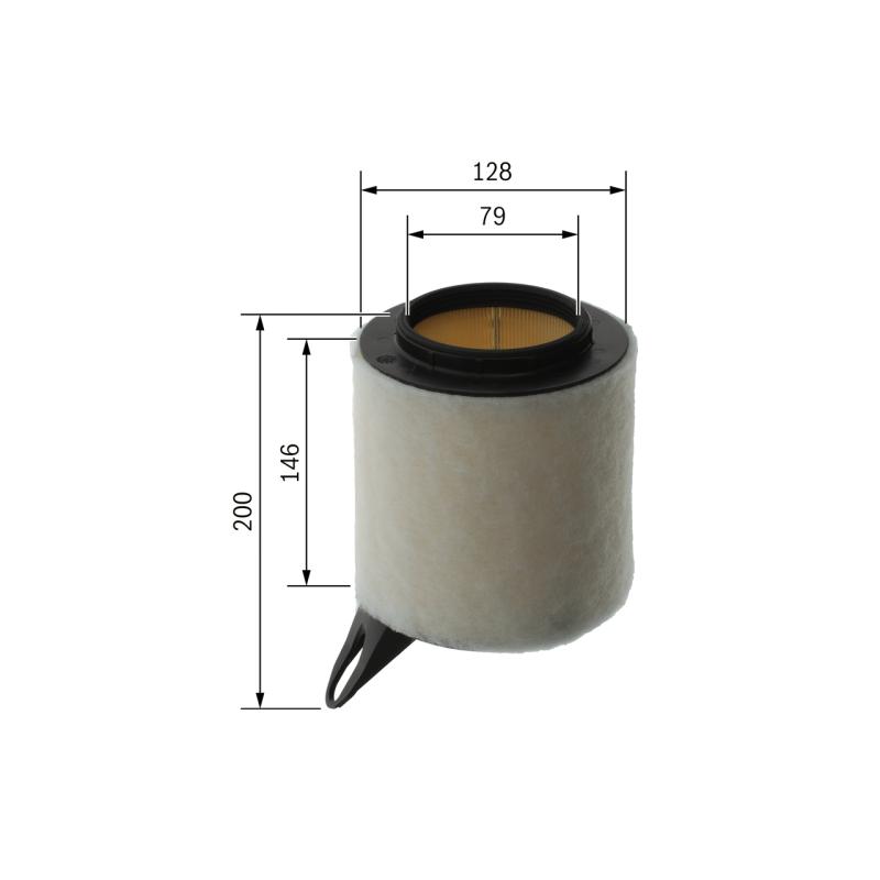 Filtre à air BOSCH F 026 400 018 - Visuel 1