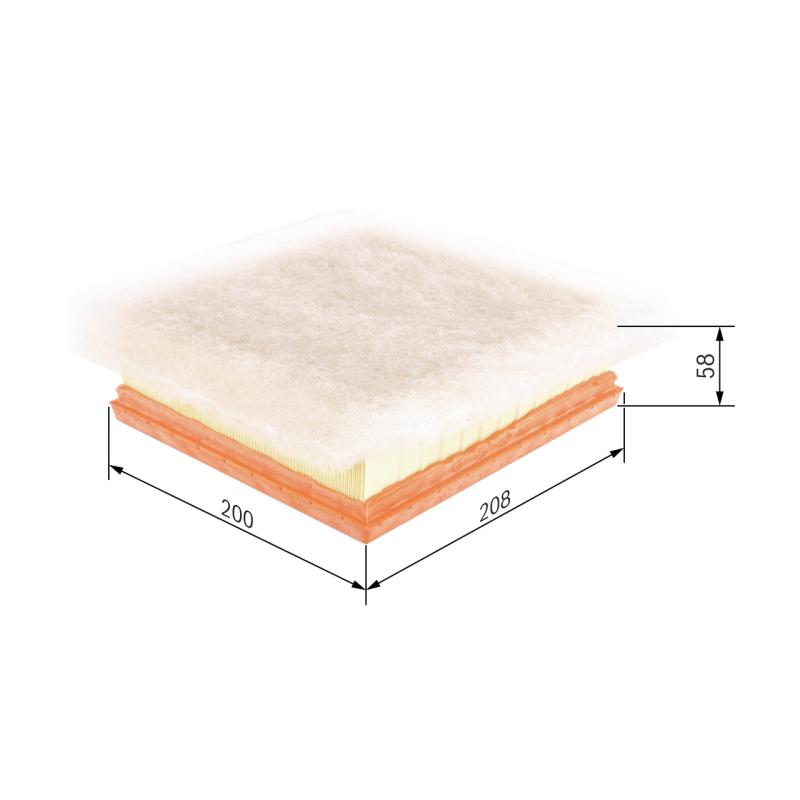 Filtre à air BOSCH F 026 400 235 - Visuel 1