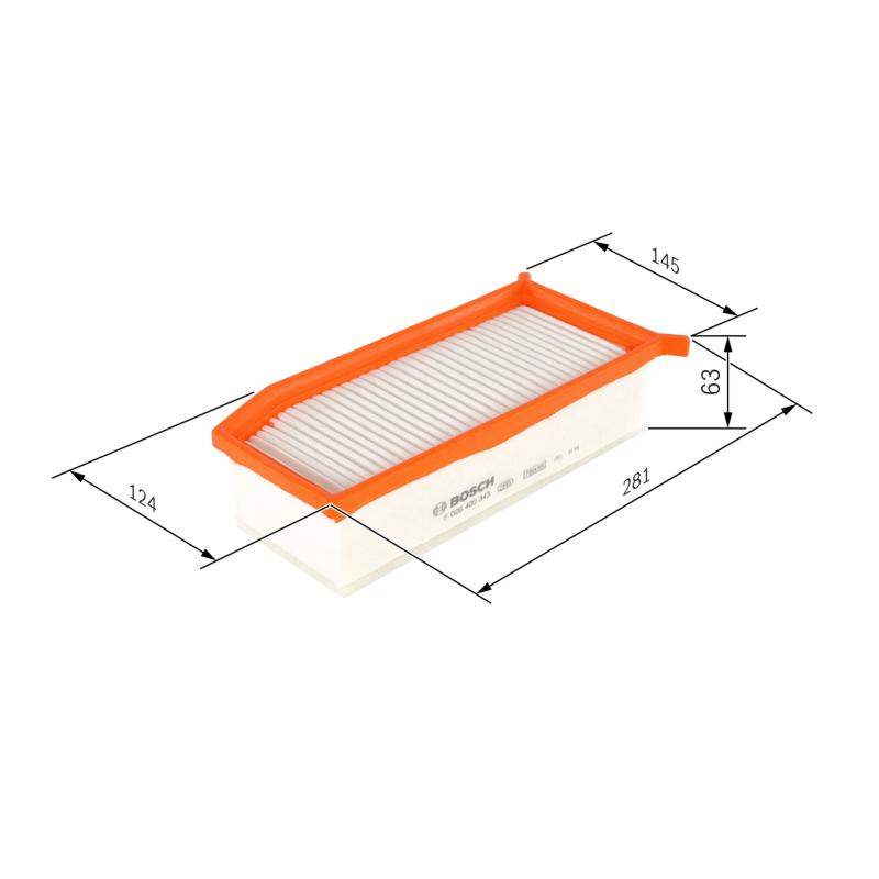 Filtre à air BOSCH F 026 400 343 - Visuel 1