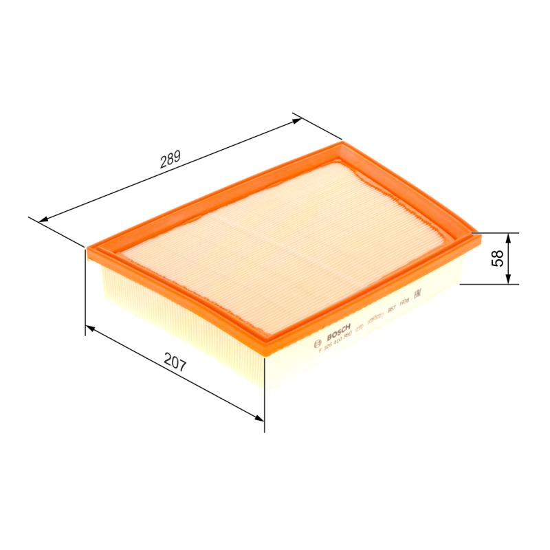 Filtre à air BOSCH F 026 400 360 - Visuel 1