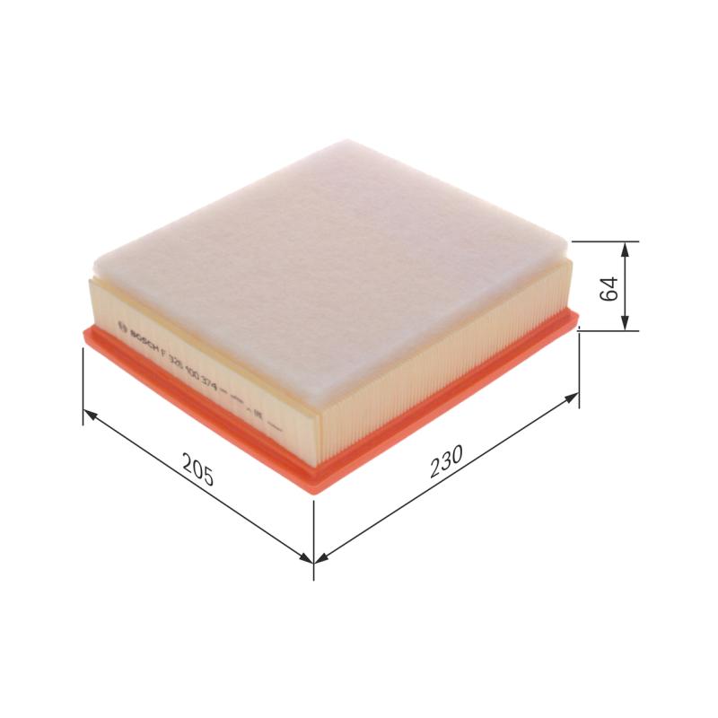 Filtre à air BOSCH F 026 400 374 - Visuel 1