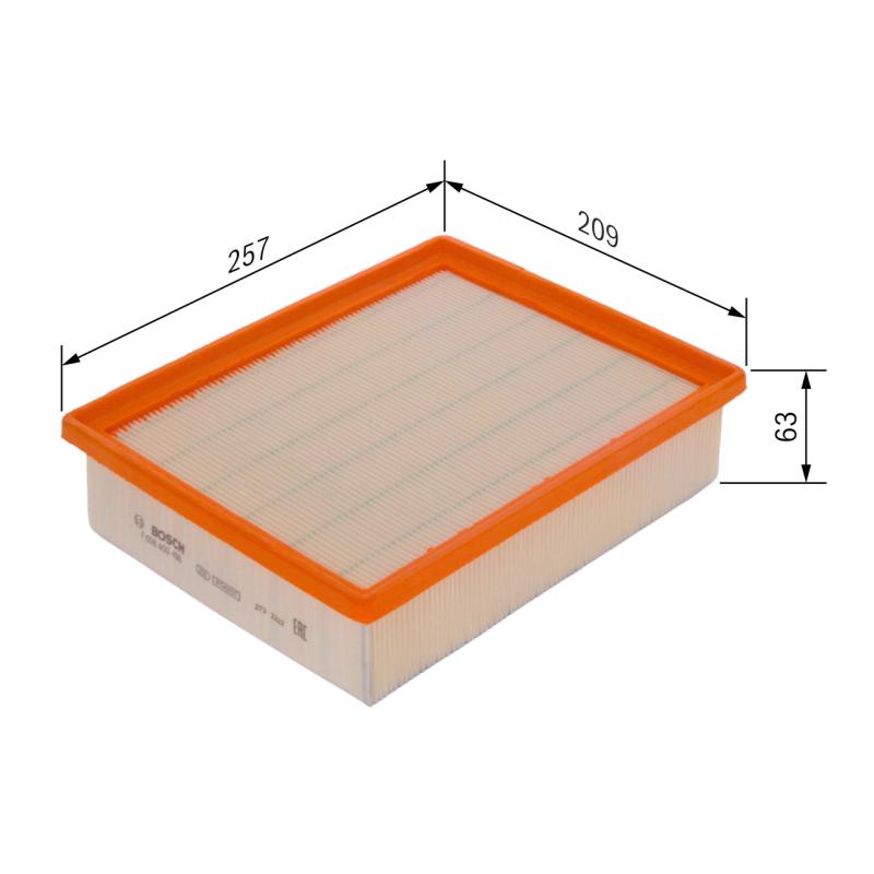 Filtre à air BOSCH F 026 400 496 - Visuel 1