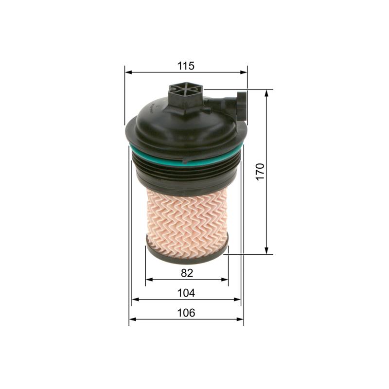 Filtre à carburant BOSCH F 026 402 247 - Visuel 1