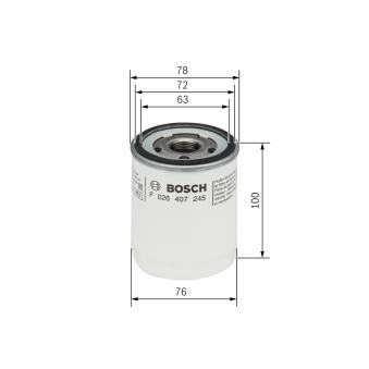 Filtre à huile BOSCH F 026 407 245
