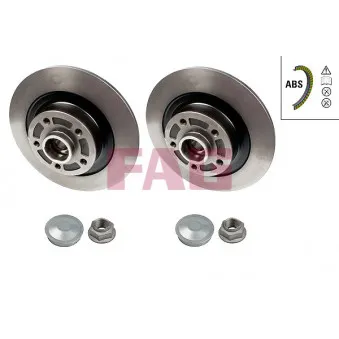 Jeu de 2 disques de frein arrière FAG 713 5310 50