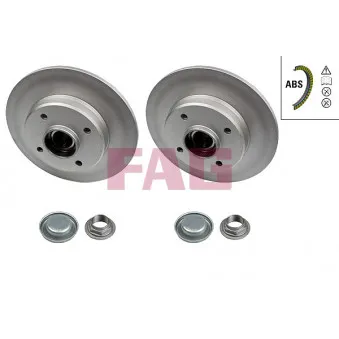 Jeu de 2 disques de frein arrière FAG 713 5406 00