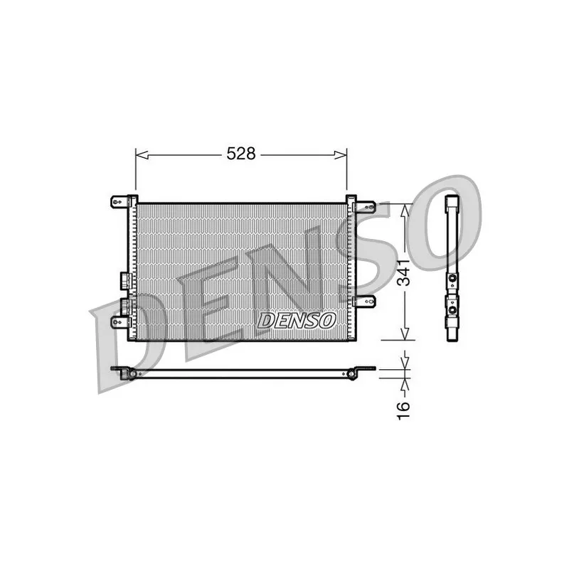 Condenseur, climatisation DENSO DCN01003