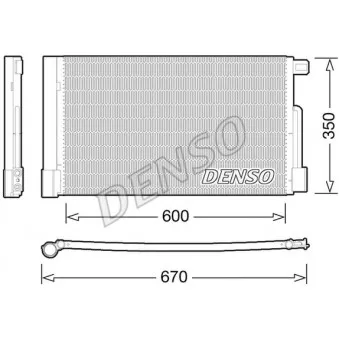 Condenseur, climatisation DENSO DCN01004