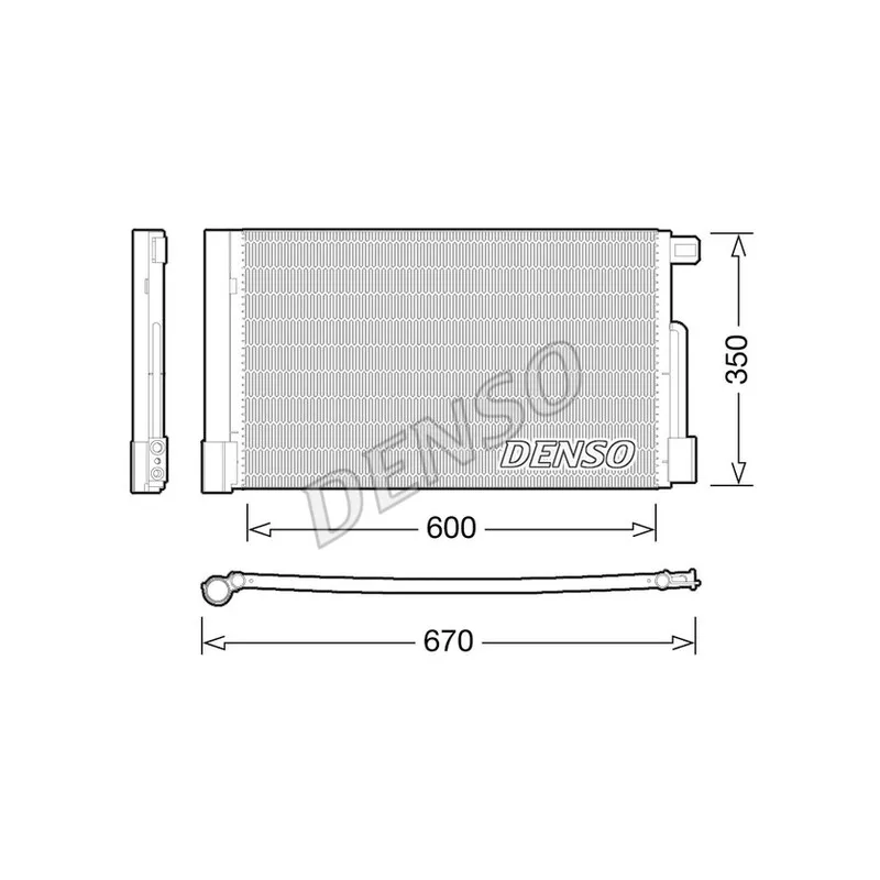 Condenseur, climatisation DENSO DCN01004