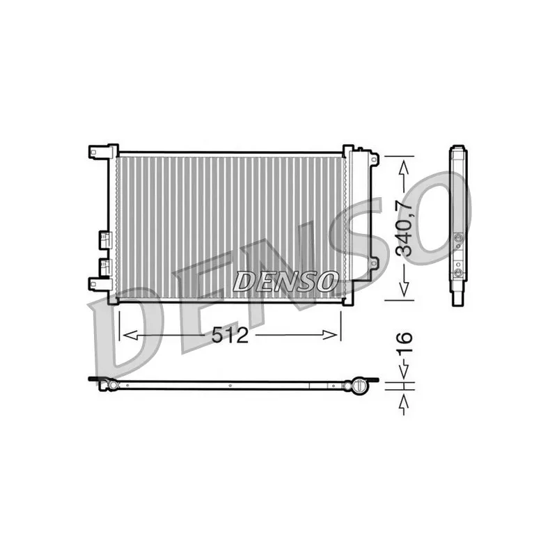 Condenseur, climatisation DENSO DCN01010