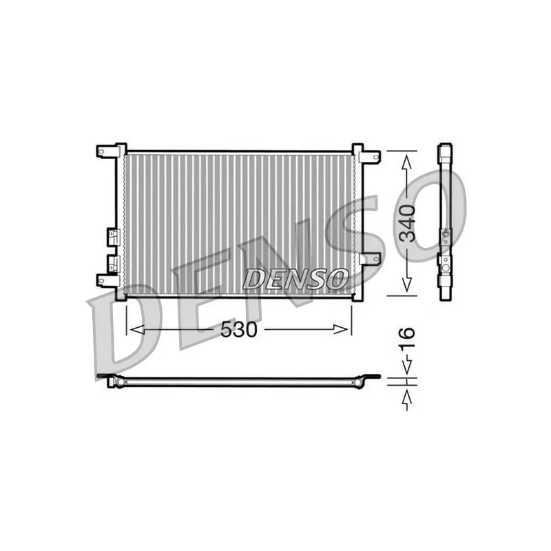 Condenseur, climatisation DENSO DCN01011
