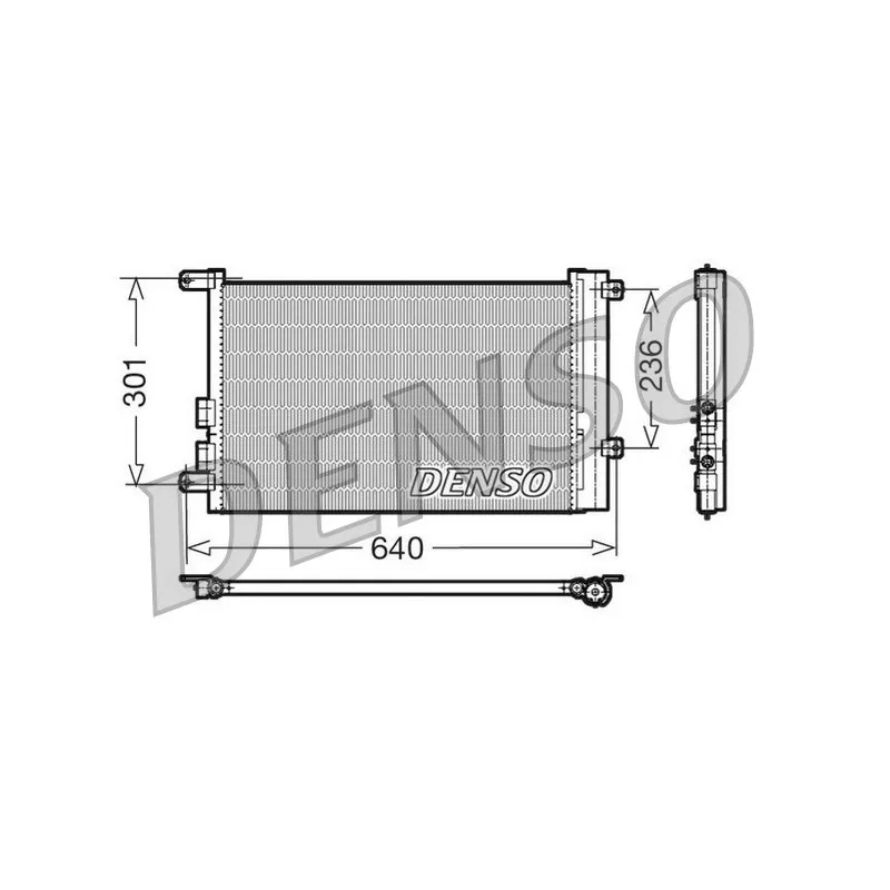 Condenseur, climatisation DENSO DCN01016