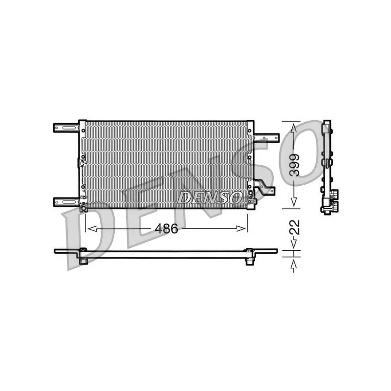 Condenseur, climatisation DENSO DCN01021