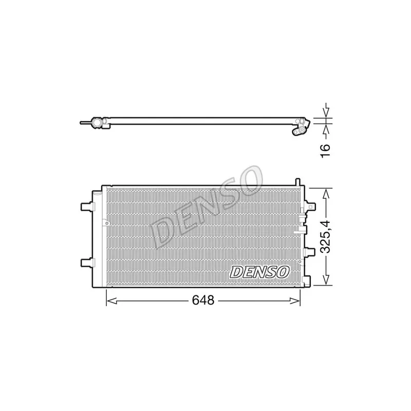 Condenseur, climatisation DENSO DCN02002