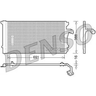 Condenseur, climatisation DENSO DCN02003