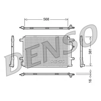Condenseur, climatisation DENSO DCN02004