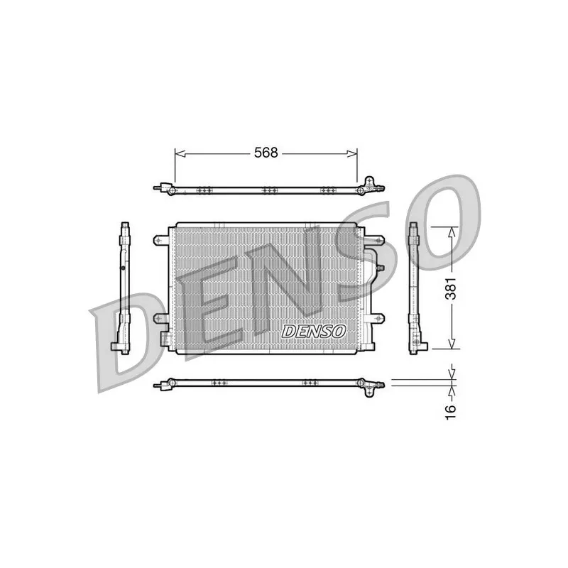 Condenseur, climatisation DENSO DCN02004