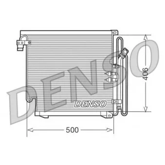 Condenseur, climatisation DENSO DCN02010