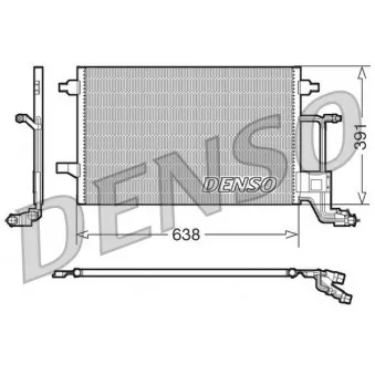 Condenseur, climatisation DENSO DCN02014