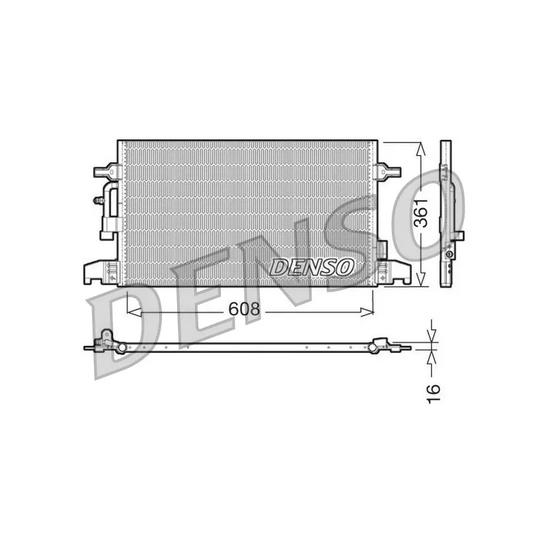 Condenseur, climatisation DENSO DCN02016