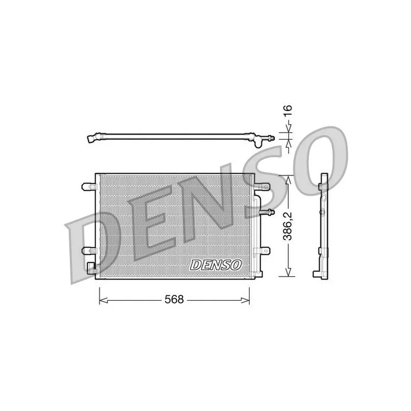 Condenseur, climatisation DENSO DCN02018