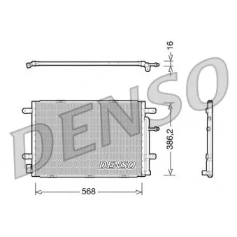 Condenseur, climatisation DENSO DCN02019