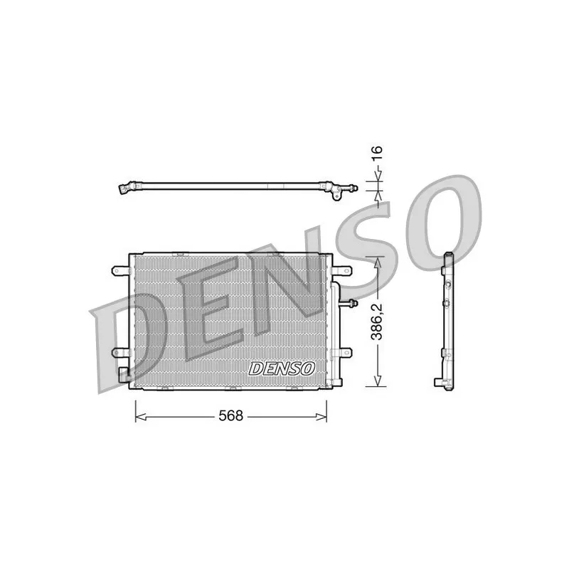 Condenseur, climatisation DENSO DCN02019