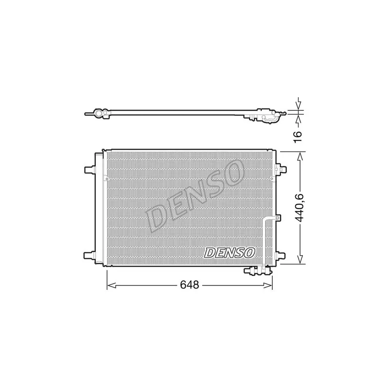 Condenseur, climatisation DENSO DCN02022