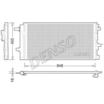 Condenseur, climatisation DENSO DCN02023