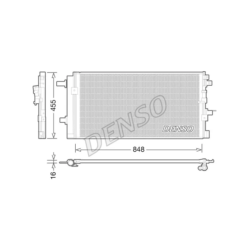 Condenseur, climatisation DENSO DCN02023