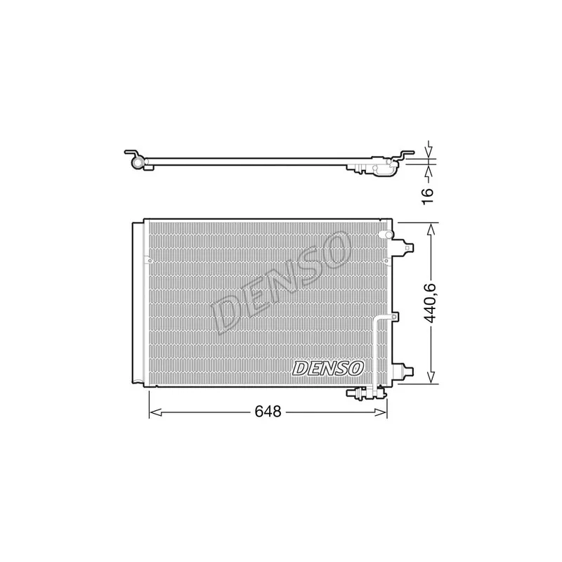 Condenseur, climatisation DENSO DCN02025