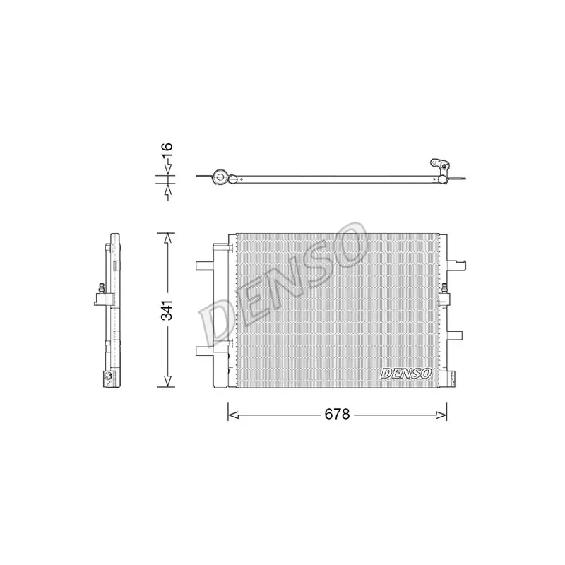 Condenseur, climatisation DENSO DCN02026