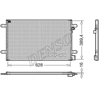 Condenseur, climatisation DENSO DCN02037