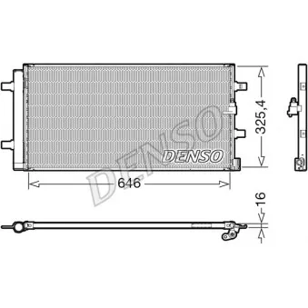 Condenseur, climatisation DENSO DCN02041