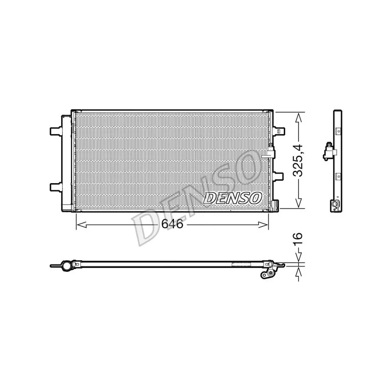 Condenseur, climatisation DENSO DCN02041