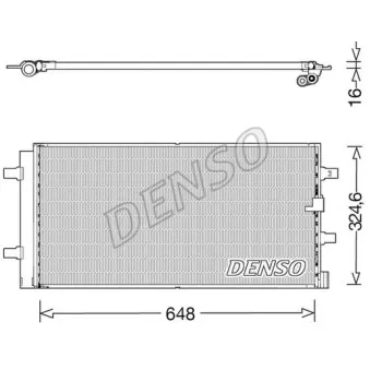 Condenseur, climatisation DENSO DCN02044