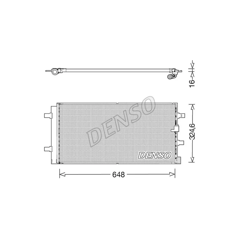 Condenseur, climatisation DENSO DCN02044