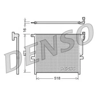 Condenseur, climatisation DENSO DCN05001