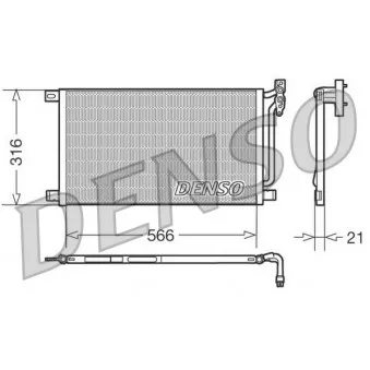 Condenseur, climatisation DENSO DCN05003