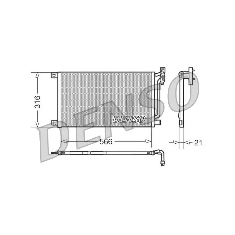 Condenseur, climatisation DENSO DCN05003
