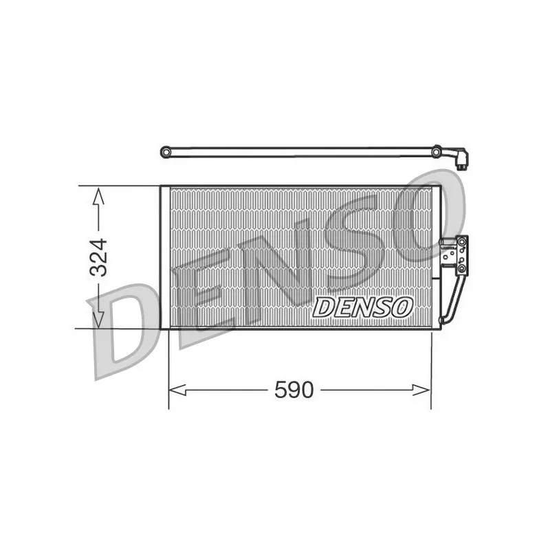Condenseur, climatisation DENSO DCN05006