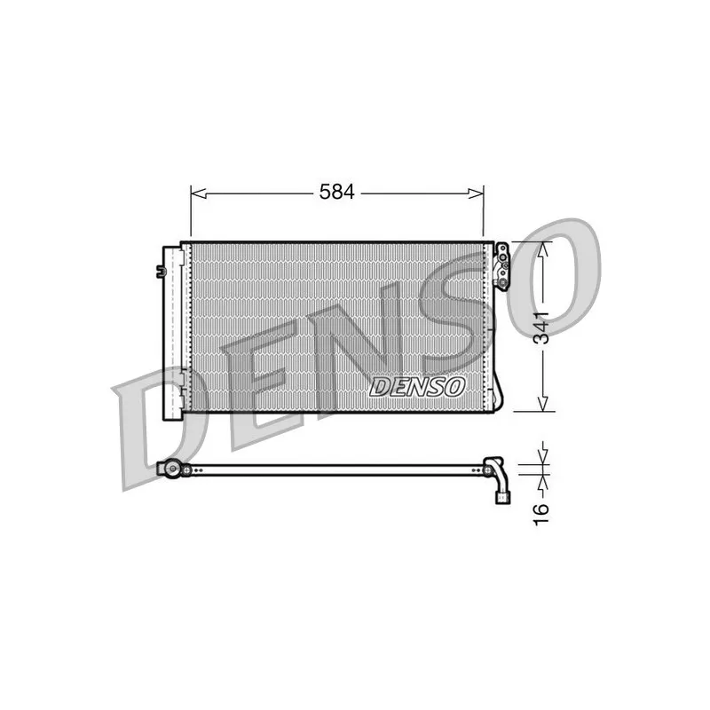Condenseur, climatisation DENSO DCN05012