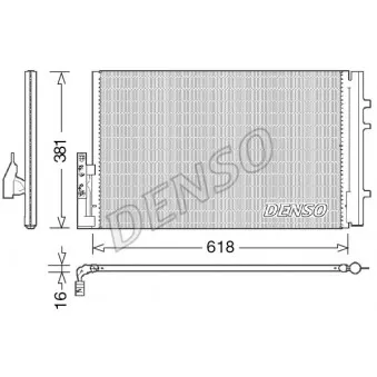 Condenseur, climatisation DENSO DCN05014