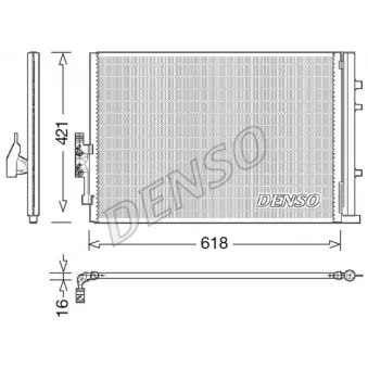 Condenseur, climatisation DENSO DCN05016