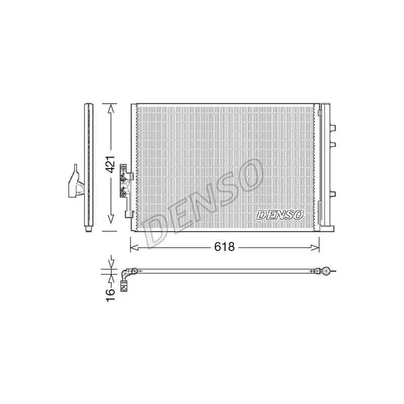 Condenseur, climatisation DENSO DCN05016