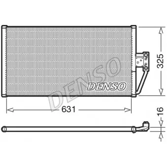 Condenseur, climatisation DENSO DCN05021
