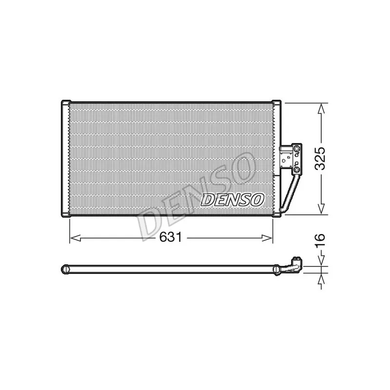 Condenseur, climatisation DENSO DCN05021