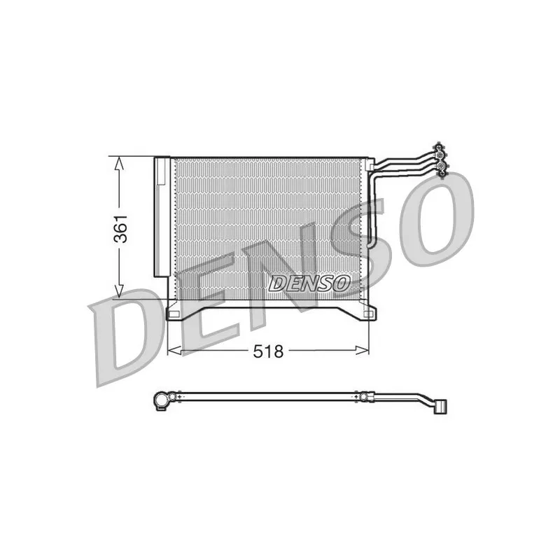 Condenseur, climatisation DENSO DCN05100