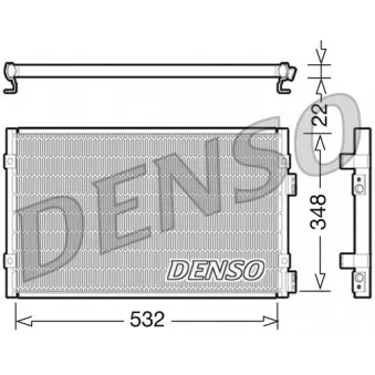Condenseur, climatisation DENSO DCN06002